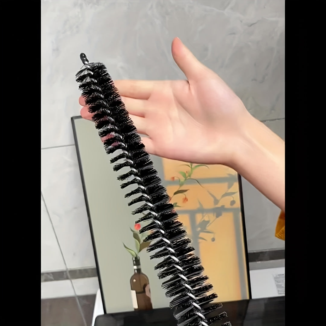 1 dona Moslashuvchan Quruq Teshik Tozalash Cho'tkasi To'plami Kir yuvish mashinasi, Sovutgich, Muzlatgich spirali va Teshiklar uchun, Batareyasiz.