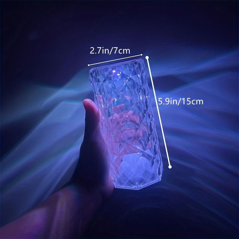 LED Desk Lamp with Touch Control, 16 Colors, Adjustable Brightness, Romantic Atmosphere