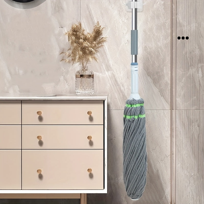 Self-Wringing Mop for Floor Cleaning with Durable Plastic and Metal Handle
