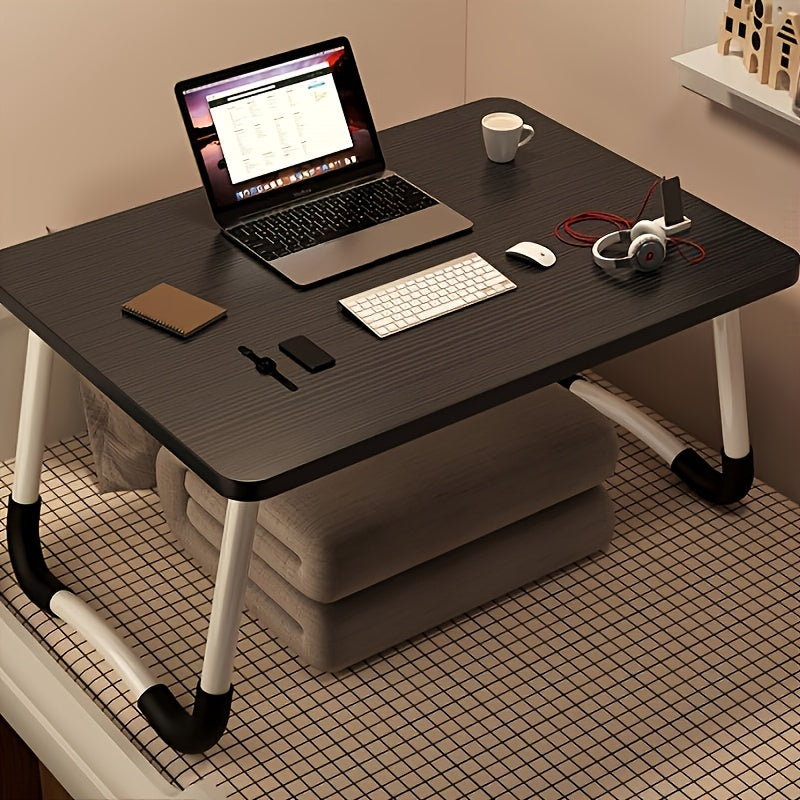 Folding Laptop Table with Adjustable Height Portable Bed Tray Multi-Use Desk