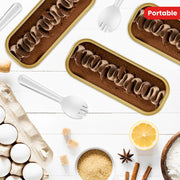 150 ta mini tort pishirish idishlari qopqoq va qoshiq bilan: bu yopishmaydigan folga pishirish idishlari har biri 200ml sig‘imga ega va qayta ishlatilishi mumkin. Uyda non yoki keks tayyorlash uchun mukammal.