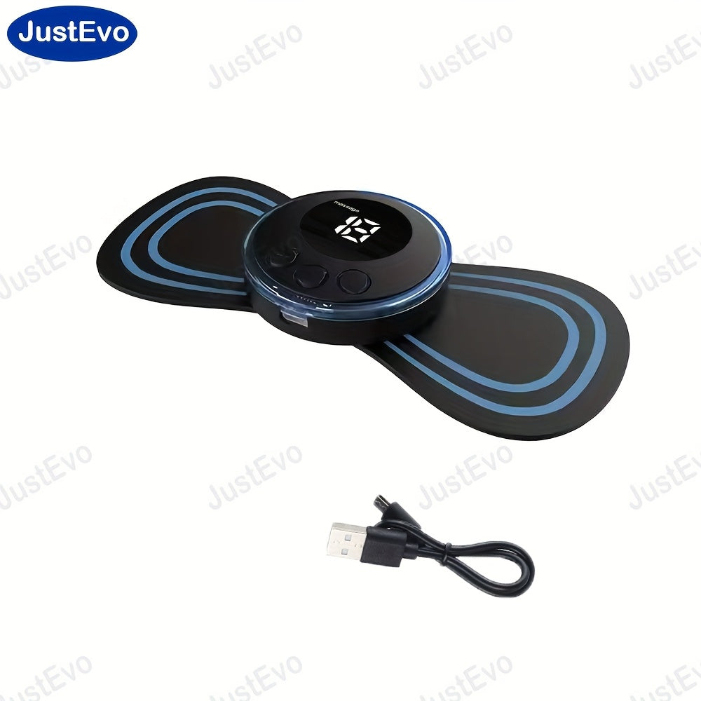 Butun tanaga mo'ljallangan EMS funksiyali Mini EMS massaj yamoq, qayta zaryadlanadigan litiy batareya, USB orqali zaryadlash.