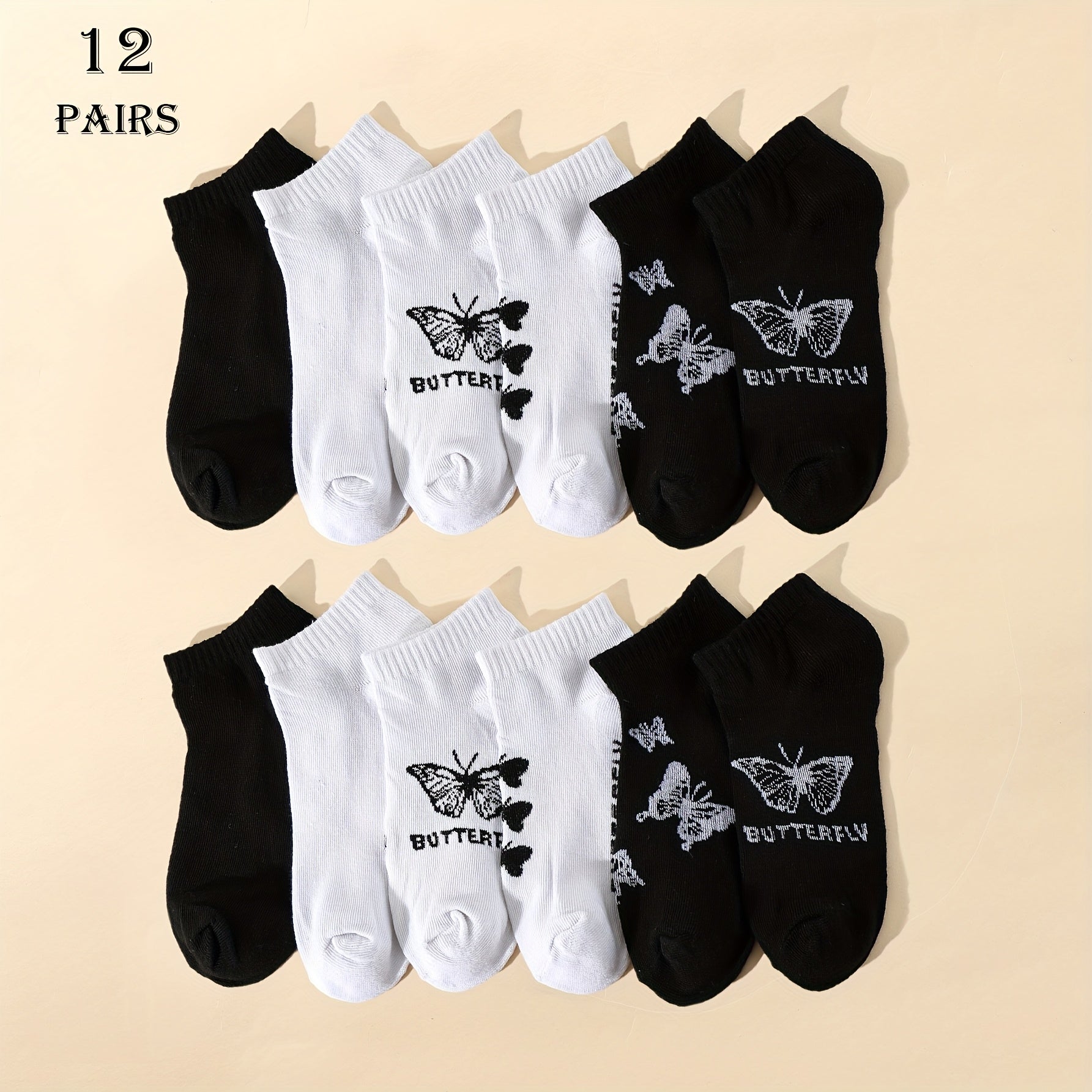 Lightweight Breathable Ankle Socks Pack of 10 20 40 60 for Sports and Daily Wear