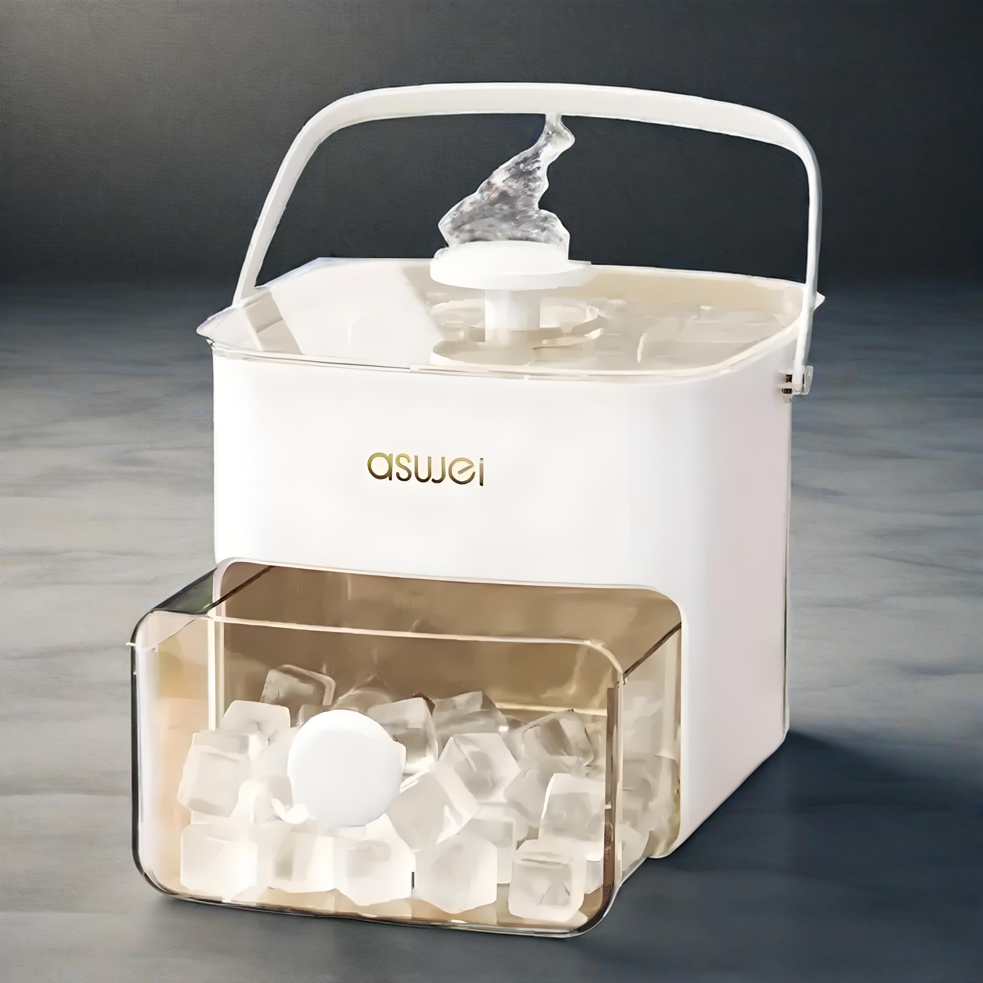 Square Ice Maker 48-Block Manual Cooling for Cocktails and Beverages