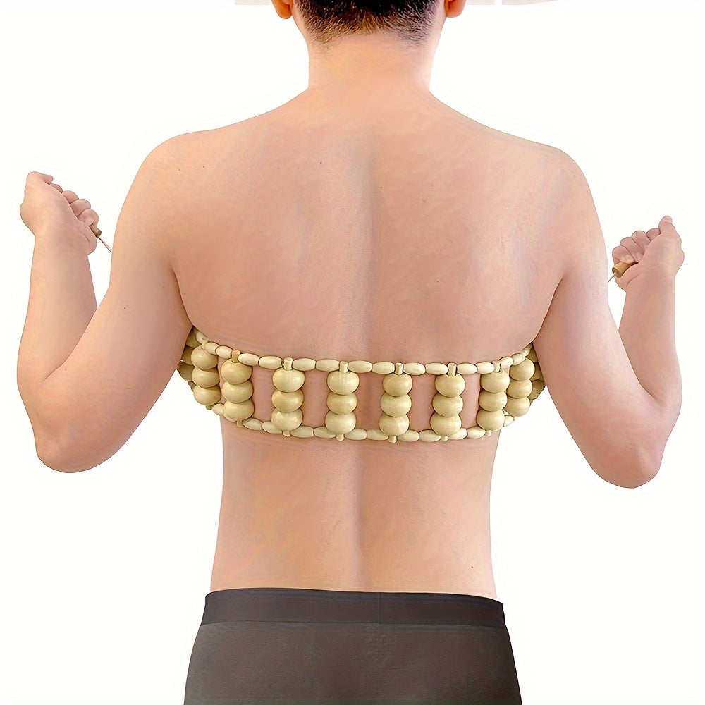 Handmade Wooden Massage Roller for Full Body Pain Relief Back Neck Waist Legs