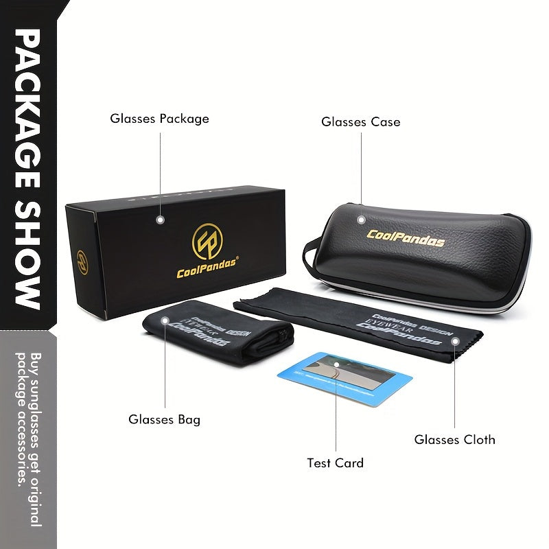 Pilot Sunglasses with Polarized Photochromic Lenses for Day and Night Driving