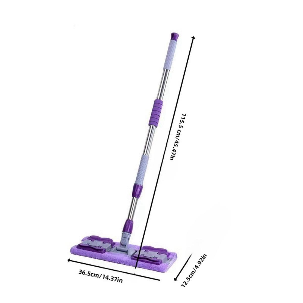 Multipurpose Wet and Dry Floor Mop with Washable Microfiber Pad Stainless Steel Handle