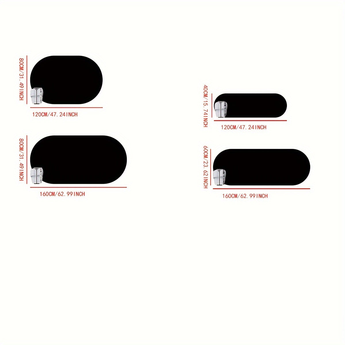 Oval Plush Faux Fur Mat for Sofa, Bed, or Living Room Light-Colored Cozy Decor