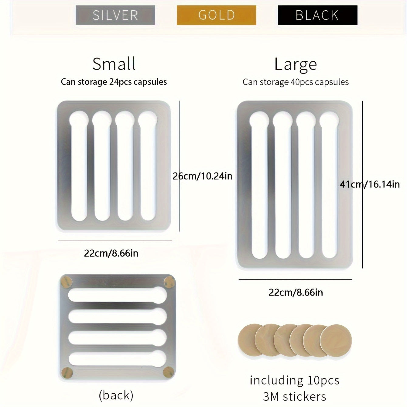 Rotating Coffee Capsule Holder Rack with 24/40 Shelves for Nespresso Pods