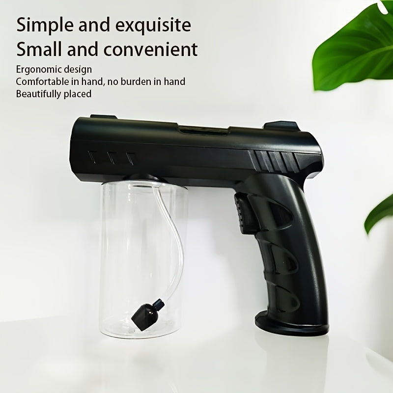 Rechargeable Wireless Spray Gun with Long Spray Distance and Blue Lights for Home Use