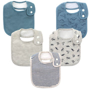 Set of 5 Soft Absorbent Baby Bibs for Drooling, 0-36 Months, Gift Set