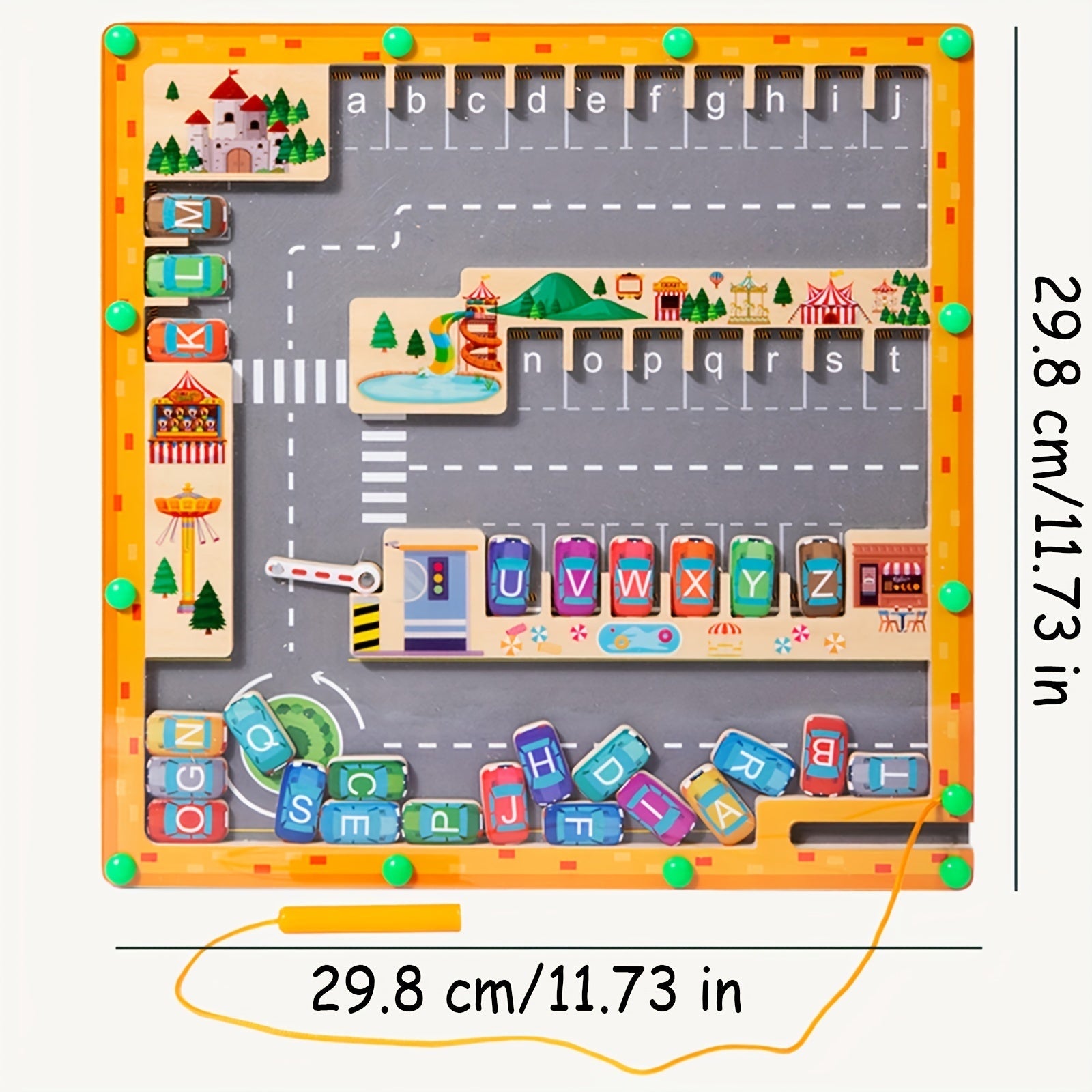 Деревянные магнитные алфавитные лабиринты для обучения детей, развивающие мелкую моторику с помощью интерактивной доски-пазла с буквами, идеально подходят для занятий в детском саду.