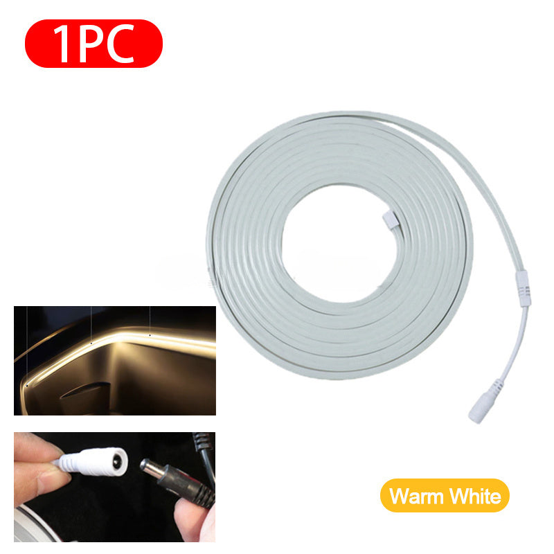 Tira de luces LED flexible para coches 5m lámpara ambiental brillante para interior