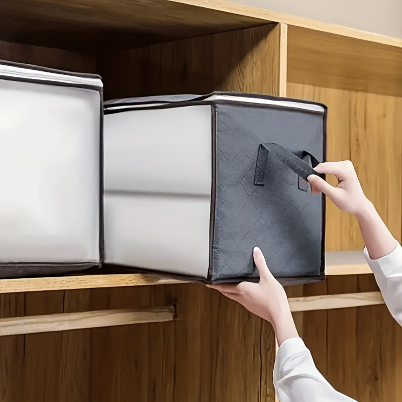 Large Capacity Portable Closet Organizer with Clear Window Clothes Storage Bag Space-Saving Wardrobe Bag