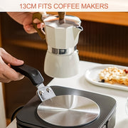 Adaptador de utensilios de cocina por inducción de acero de 13cm para cafeteras y utensilios de cocina