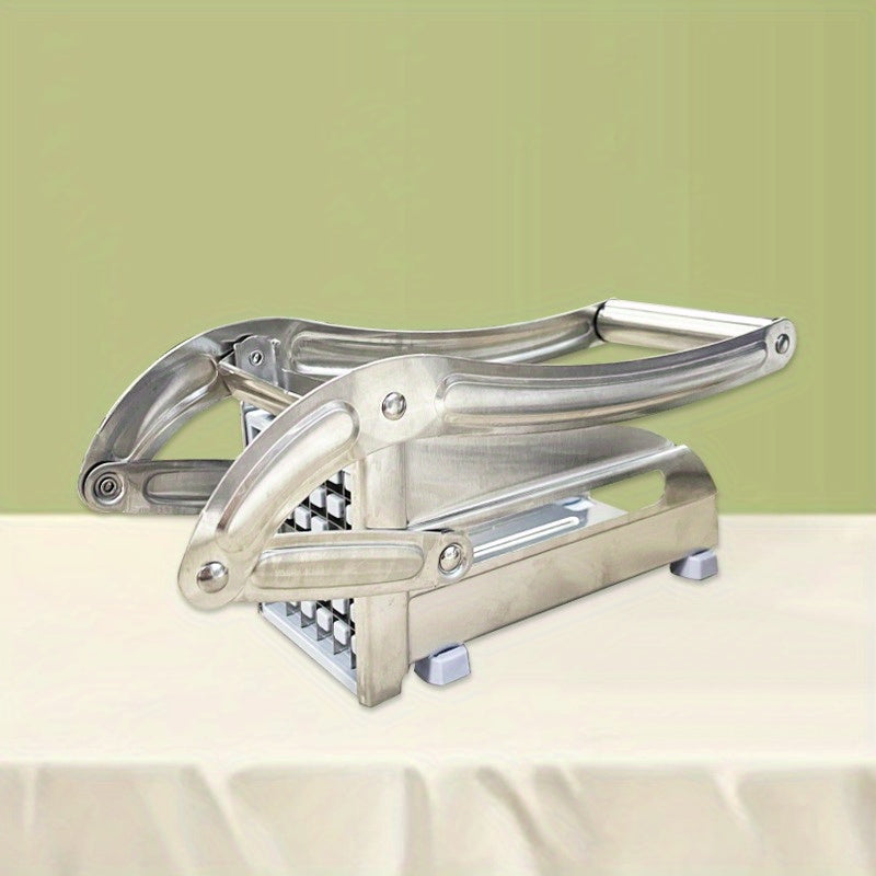 Stainless Steel Manual French Fry Cutter - Kartoshka, piyoz va bodring uchun ko‘p qirrali kesgich. Mustahkam, ergonomik tutqich bilan jihozlangan muhim oshxona asbobi.