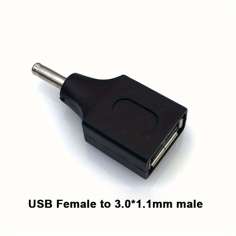 Convertidor de USB a corriente continua para cargar dispositivos, compatibilidad de 5.5x2.5mm a 3.5x1.35mm