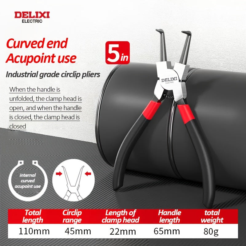 Комплект тяжелых стальных зажимов 12,7 см внутренний/внешний изгиб и прямой зажим C