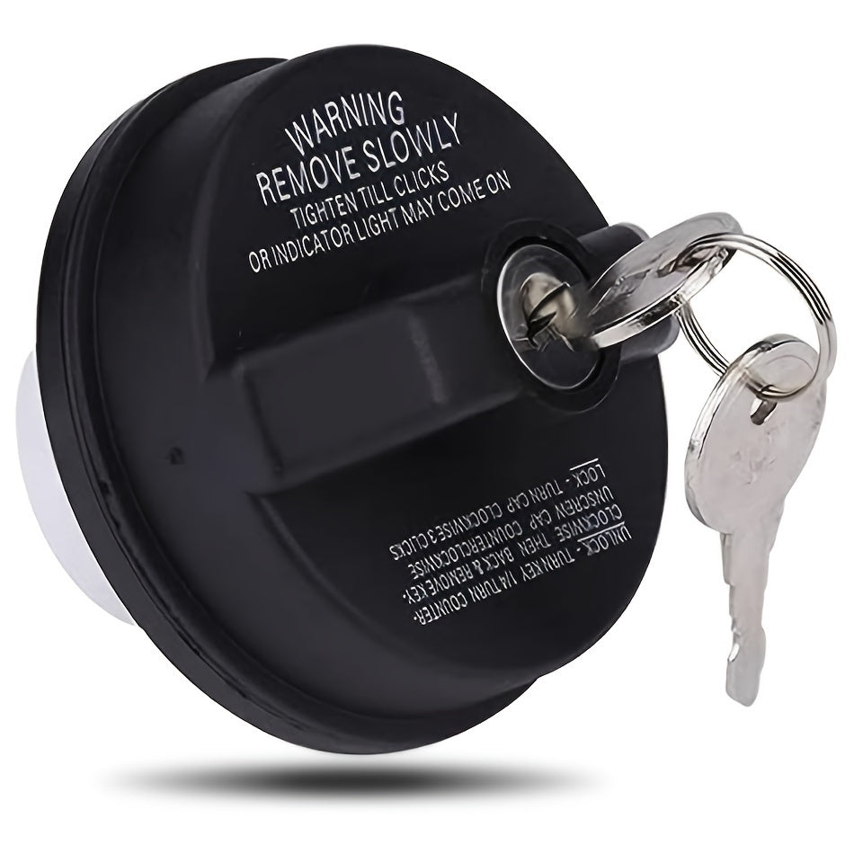 Locking Gas Cap with 2 Keys, Fuel Cap Replacement for Vehicles