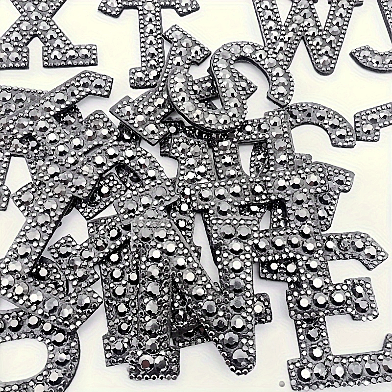 Вышитая черная патч с черными стразами "НЕВЕСТА" с 26 буквами для украшения платья, джинсов и шляпы