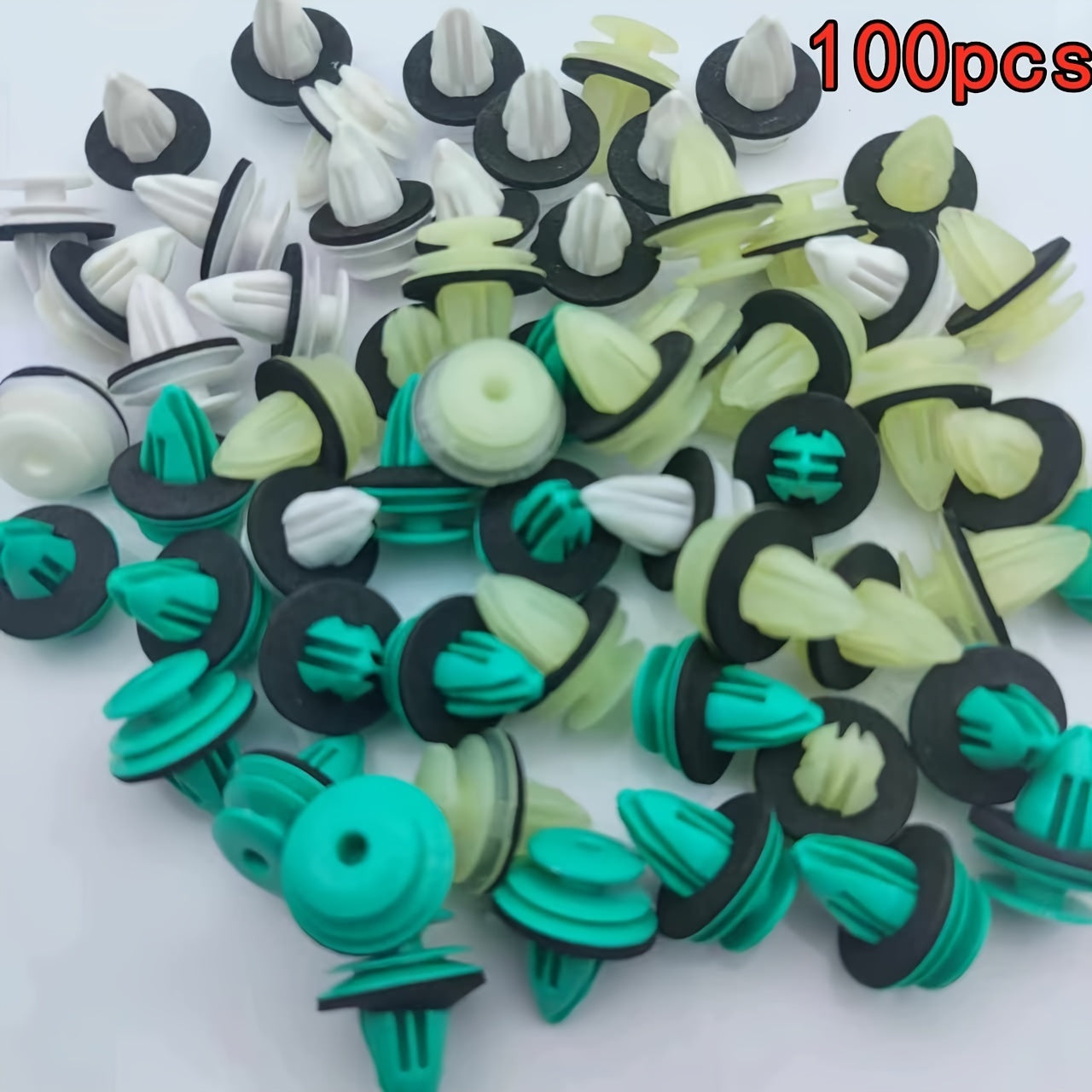 Universal Car Door Panel Clips PE Material Fastener Rivets 100PCS