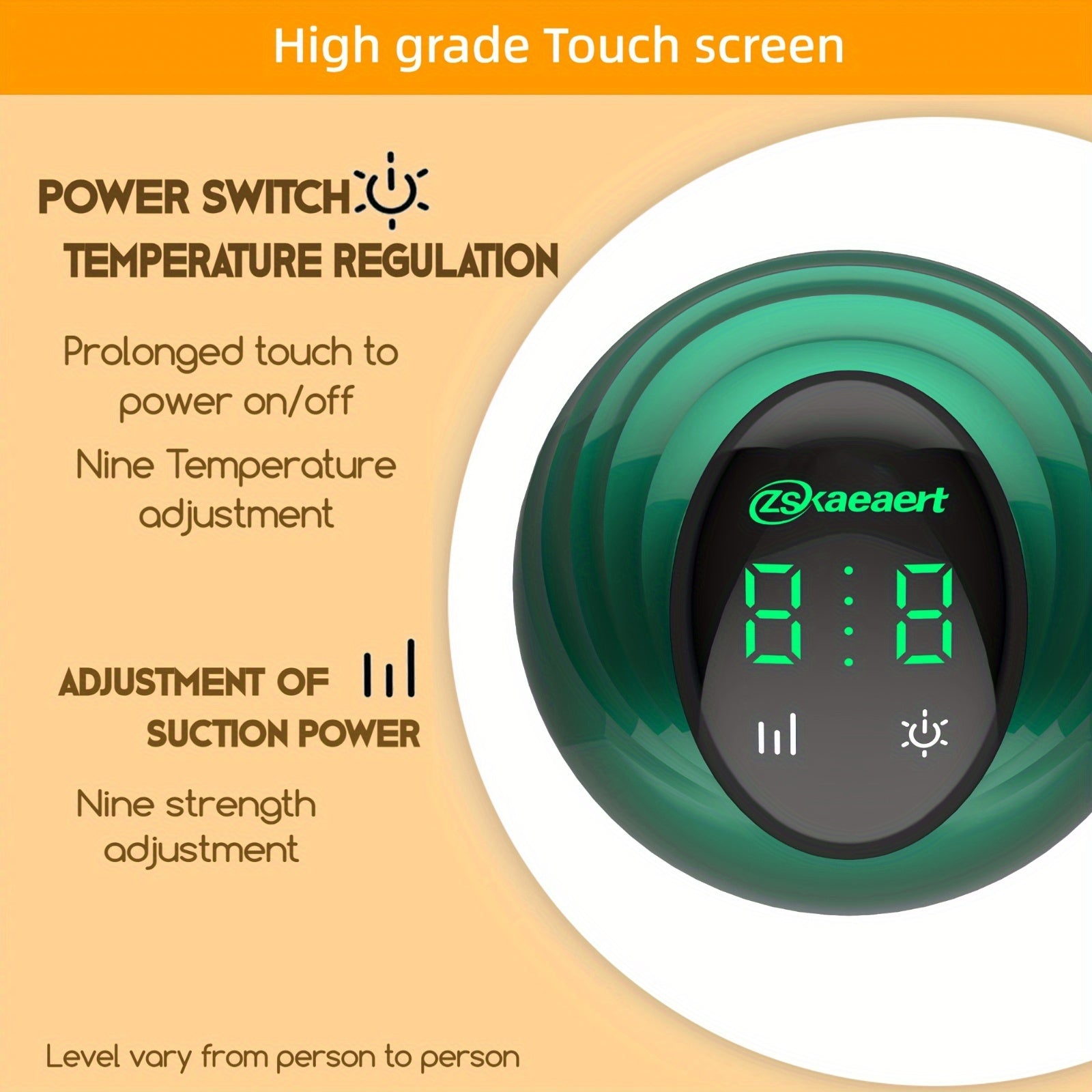 Masajeador eléctrico de ventosas con niveles de temperatura y fuerza, herramienta portátil recargable para masaje de espalda para mujeres, hombres y personas mayores