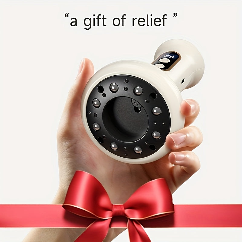 USB zaryadlash bilan qayta zaryadlanadigan Gua Sha massajeri, 9 tezlik, issiq shassi, ≤36V, 1200mAh litiy batareyasi, bo'yin, yelka, orqa og'rig'ini kamaytirish uchun batareya bilan ishlaydi. Ayollar, erkaklar, oilalar uchun mos.