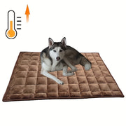 Plaid Dog Bed with Plush Cushion Non-Skid Bottom Machine Washable for All Breeds