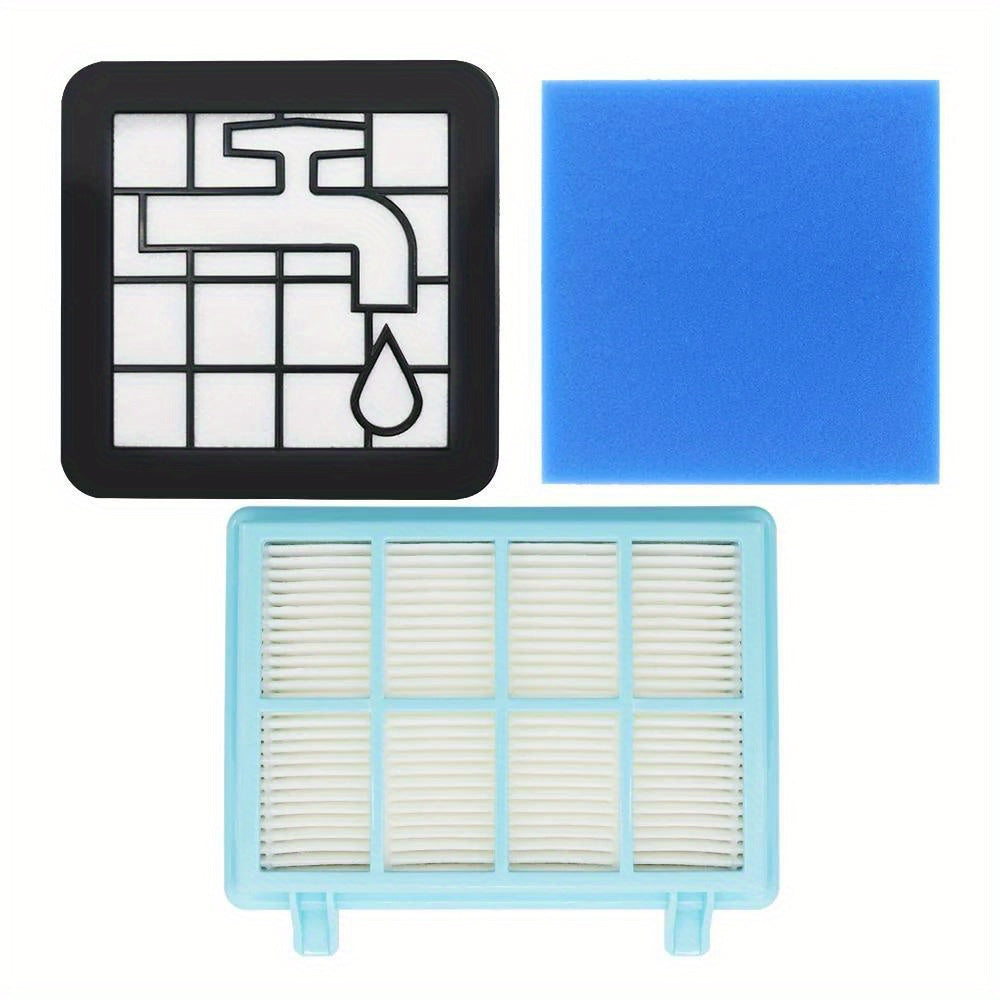 Power Pro Compact changyutgich HEPA filtrlari FC9331/09, FC9332/09, FC8010/01 modellari bilan mos keladi, polyester materialidan tayyorlangan, batareya talab qilinmaydi, almashtirish qismlari.