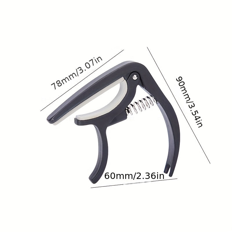ABS Guitar Capo for Acoustic and Electric Guitars Durable Easy to Clip Black