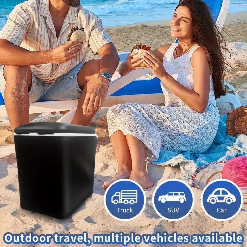 Портативный автомобильный холодильник на 7,5 л, DC 12 В, компактный охладитель, горячий и холодный, для путешествий