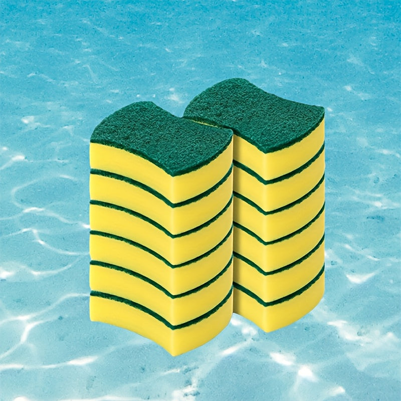 Multifunctional Cleaning Sponge Pack of 10 12 or 24 Double-Sided Scouring Pad