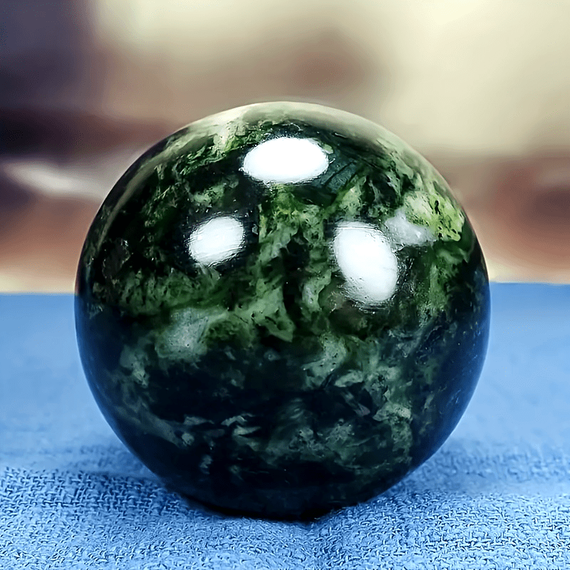 Serpentine Natural Stone Sphere Decorative Home Decor
