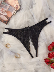 Women's Lace Seductive Lingerie Set with Adjustable Straps