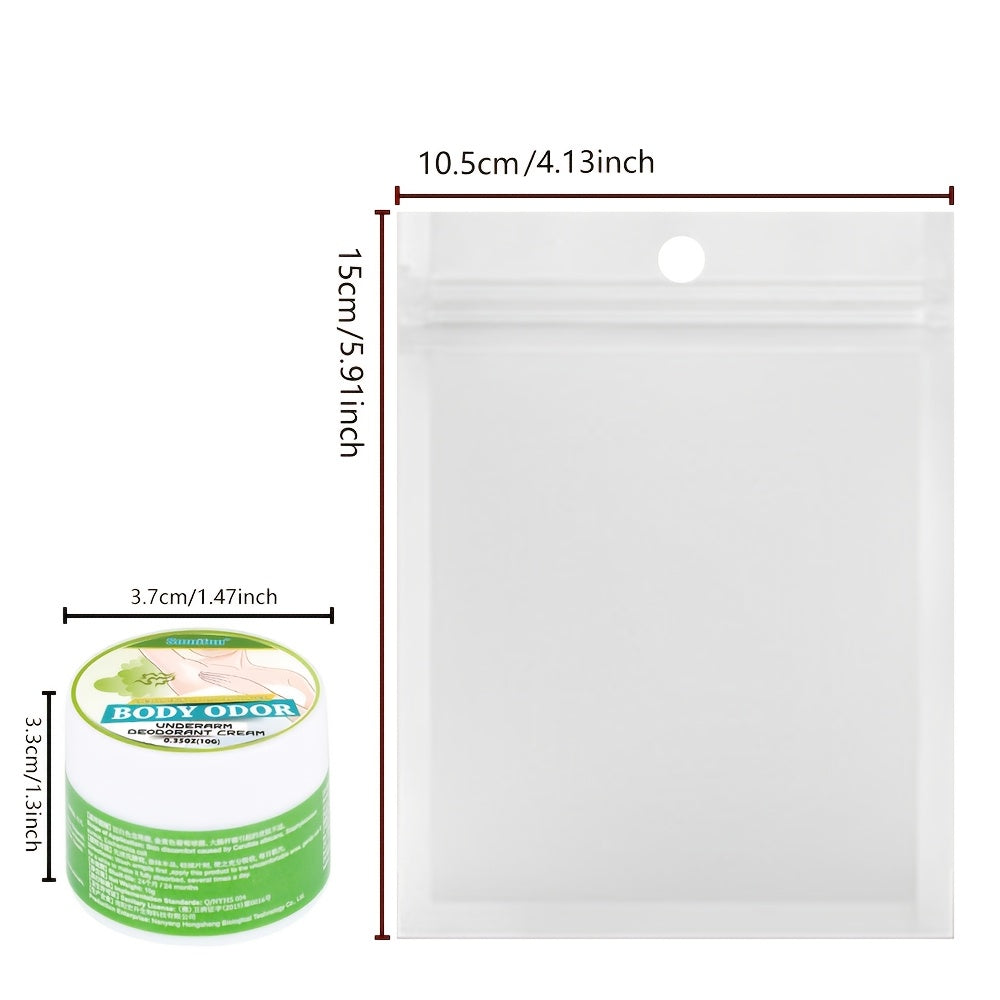 Unisex Mini Fresh Odor Cream Deodorant 10g Natural Ingredients Long-Lasting