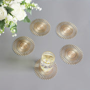 6 ta PVC 5 dyuymli bo'sh ko'za to'plami, ish stoli himoyasi uchun, sirpanmaydigan, issiqqa chidamli, uy bezaklari.