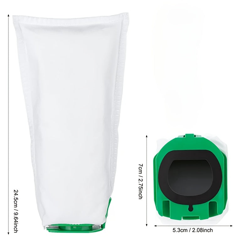 Replacement Dust Bag for Cordless Vacuum Cleaner Green Black Polyester Durable Easy-Access