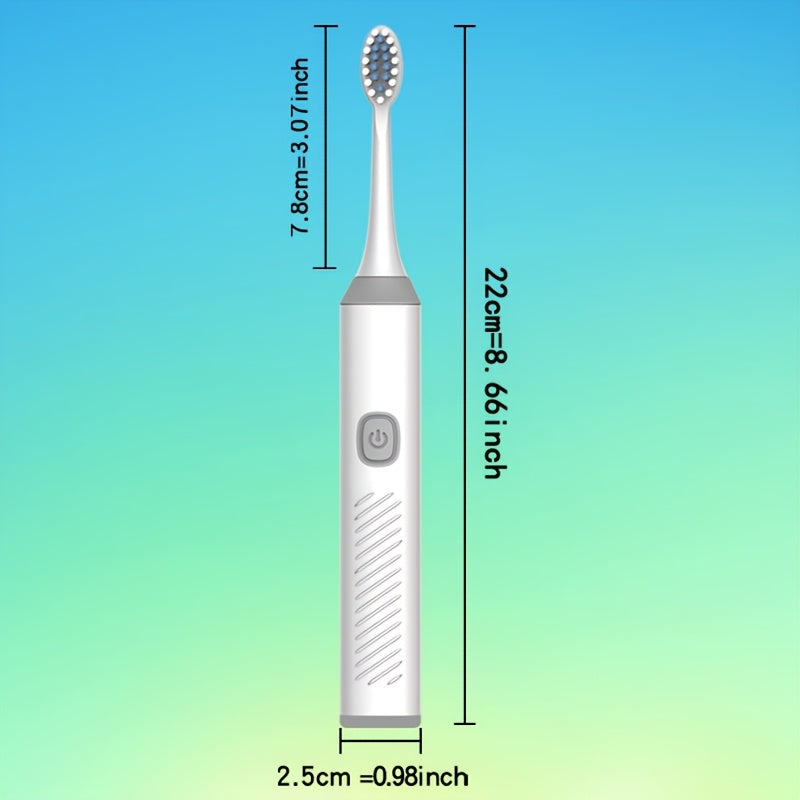 Electric Toothbrush for Adults White with Multiple Brush Heads, IPX7 Waterproof