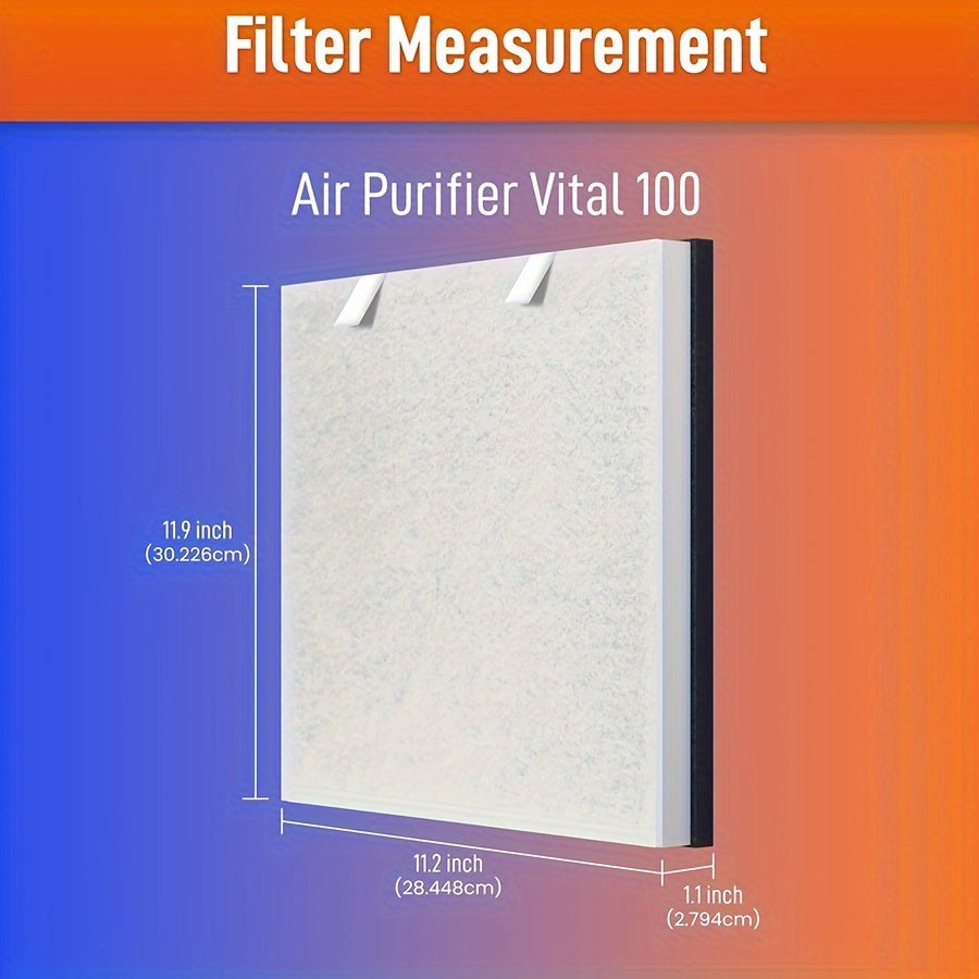 Set of 2 Air Purifier Filters for H13 HEPA, Activated Carbon, Long-Lasting