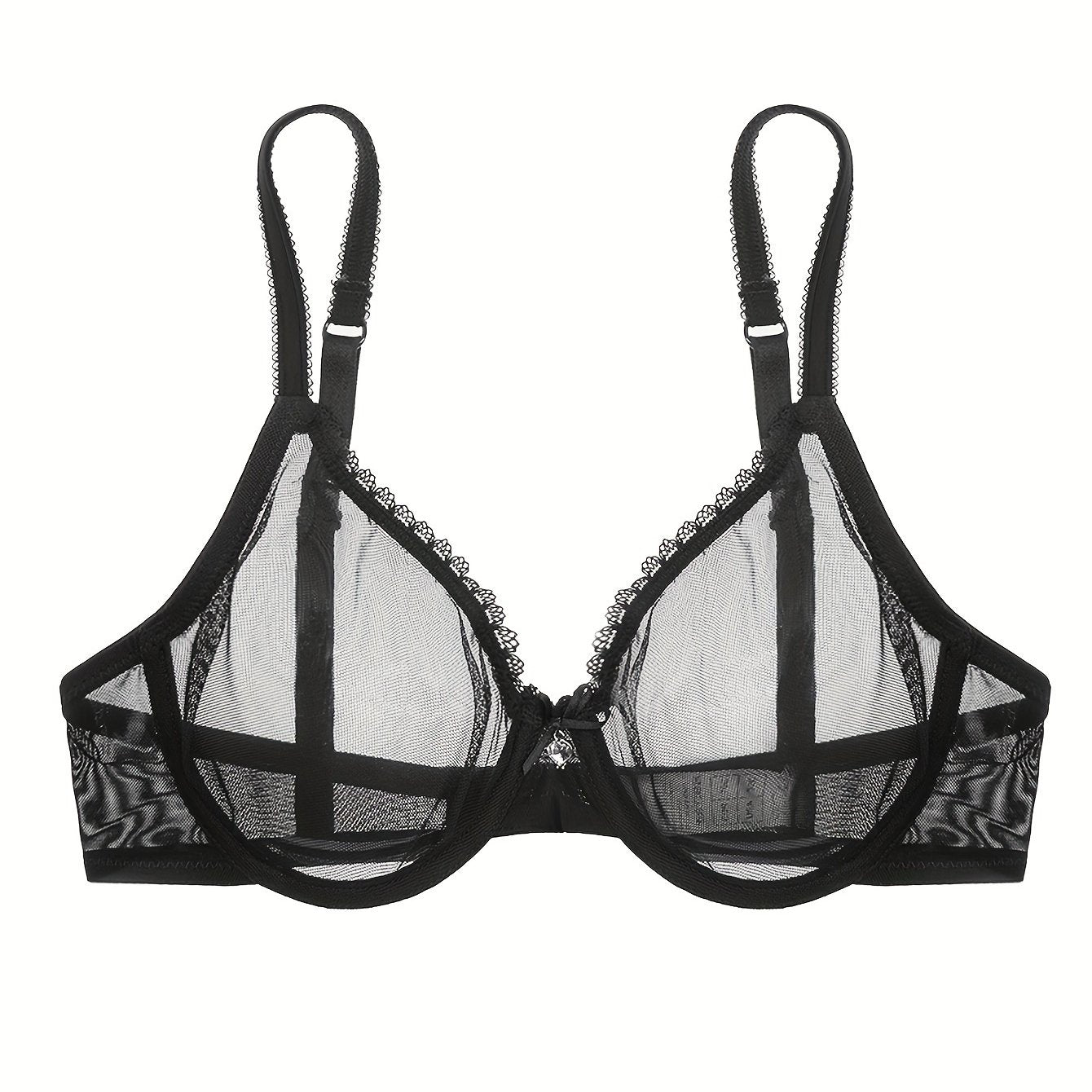 Lencería de boda talla grande, sujetador con aros y encaje sexy