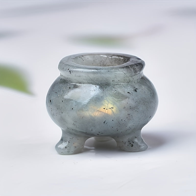 Натуральный подставка для благовоний из кварцевого кристалла с энергетическими камнями для домашнего декора