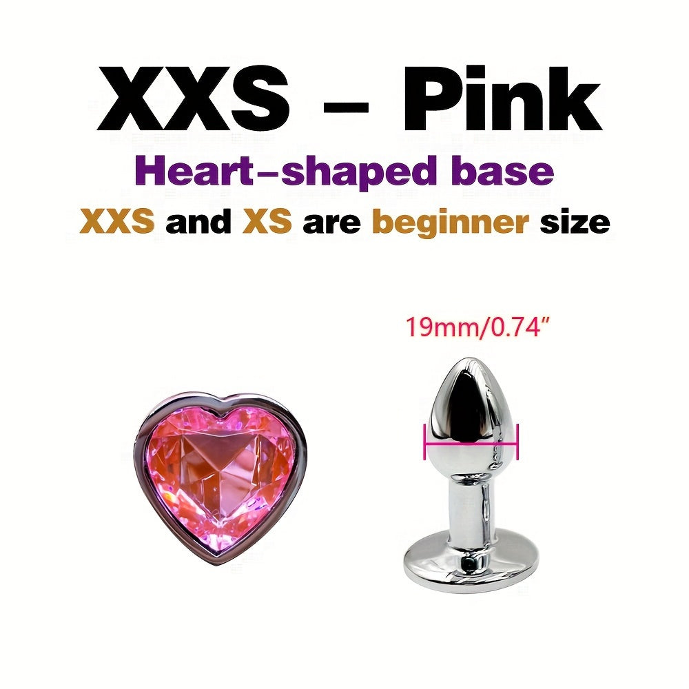 Adult Metal Anal Plug Set 5 Sizes G-Spot Massage Butt Plug Sexual Wellness