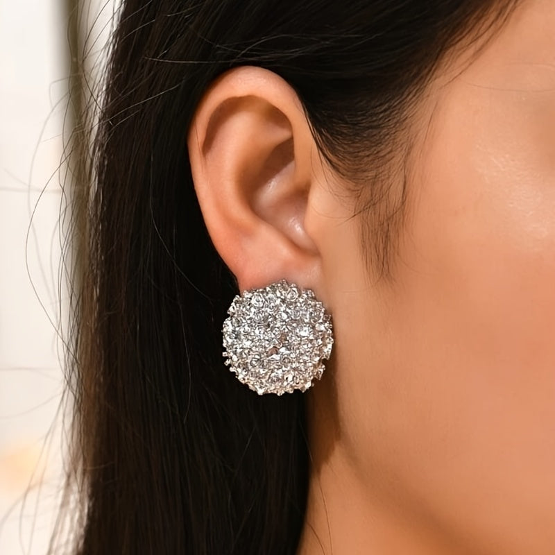 Women's Geometric Round Stud Earrings for Parties Travel Gift Set