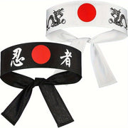 Cotton Knit Headband for Sushi Chefs and Karate Enthusiasts, Breathable, Adjustable