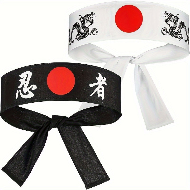 Cotton Knit Headband for Sushi Chefs and Karate Enthusiasts, Breathable, Adjustable