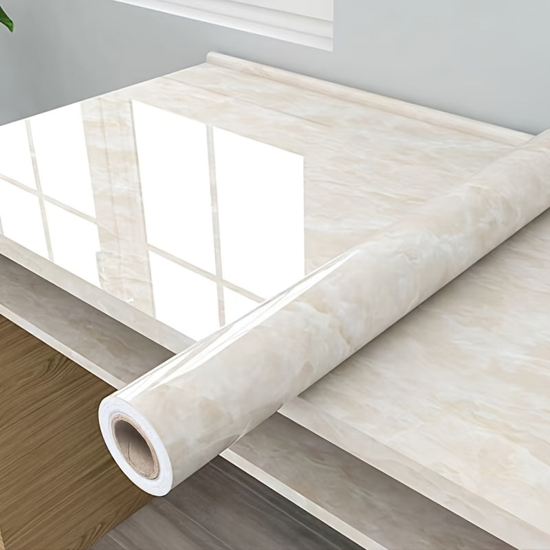 Self-Adhesive Kitchen Wallpaper Roll Shapes Stripes Washable Oil Water Resistant Countertop Furniture Renovation