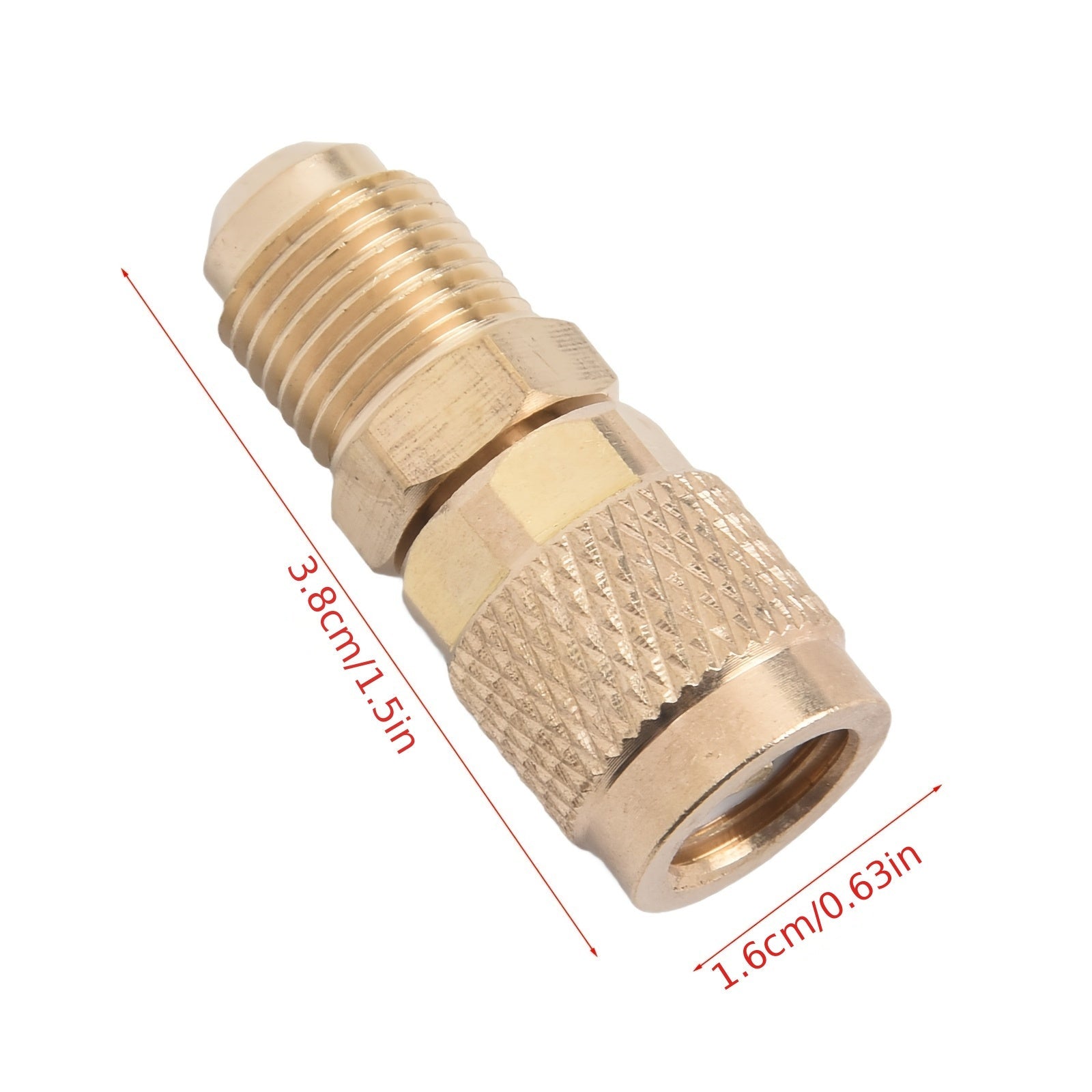 R410A Adapter with 5/16 SAE Female Quick Couplers to 1/4 SAE Male Flare