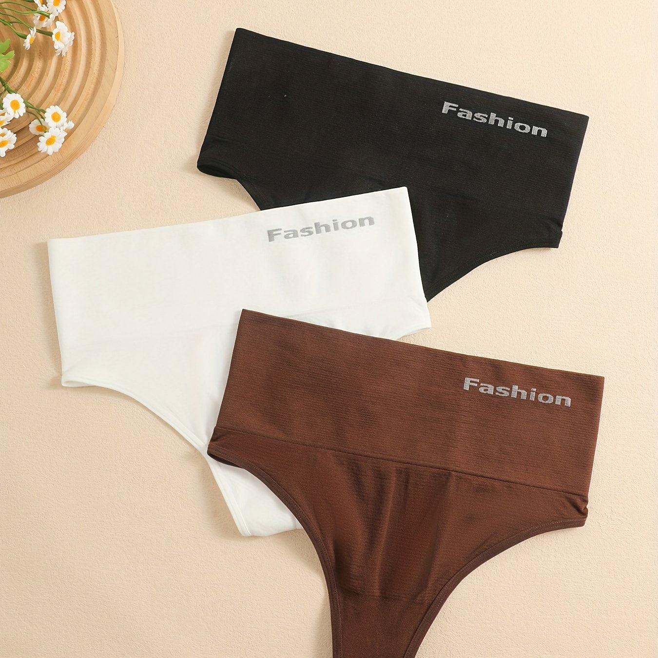 Три многоцветные бесшовные фитнес-брюки с высокой талией для женщин.