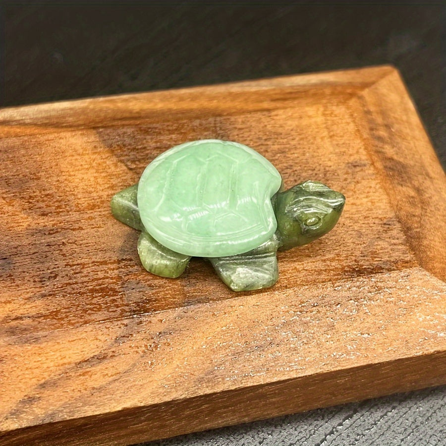 Натуральная кристальная фигурка черепахи для домашнего декора, украшение для аквариума