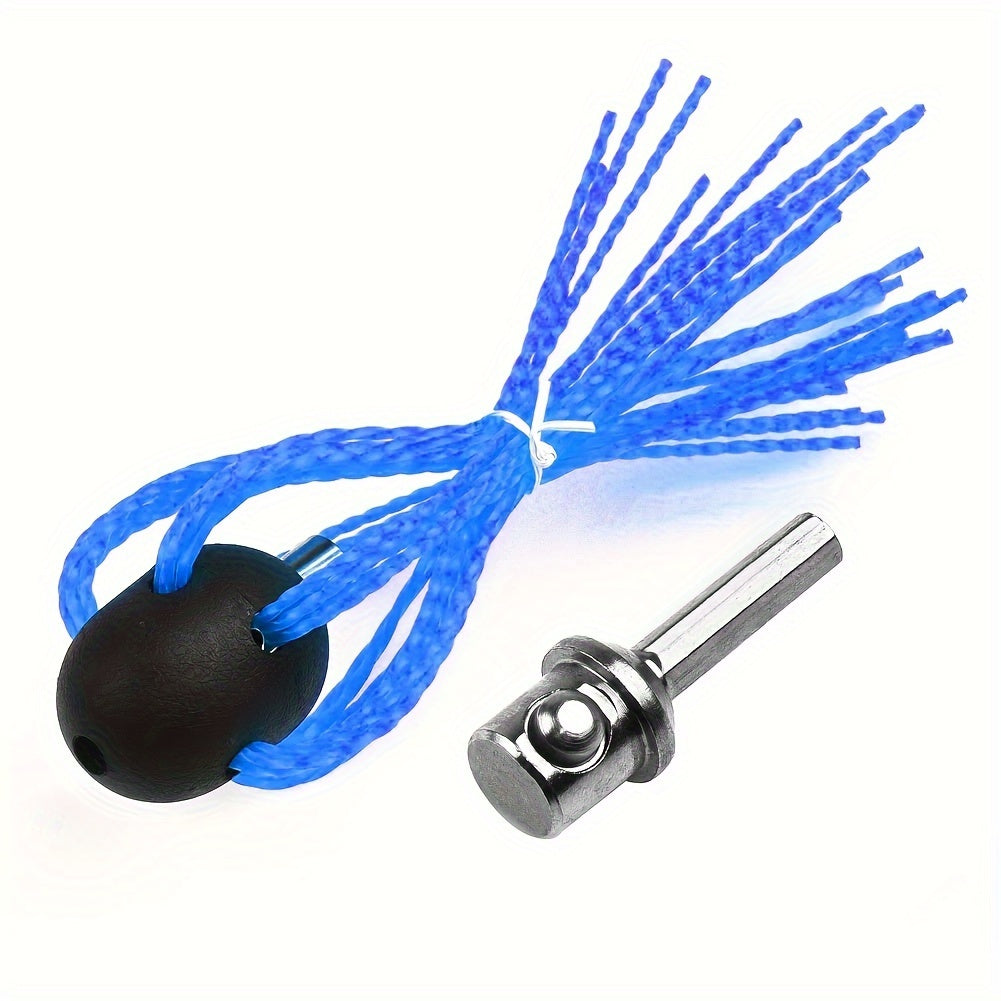 Nylon Chimney Brush with Chrome-Plated Clip Connector for Firewood Stoves and Pellet Cleaning